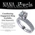 NANA Jewels CZ Simulate Diamond Round Cut Wedding Band Anniversary Promise Ring (45-10247)