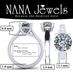 NANA Jewels Silver 8.0mm (2ct) Round Cut Zirconia Lucita Solitaire Engagement Ring-Platinum Plated-Size 12