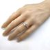 NANA Jewels Sterling Silver 9x7mm (2.00ct) Oval Cut Zirconia Solitaire w/sides Engagement Ring-Rhodium Plated-Size 11.5