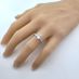 NANA Jewels Silver 8mm (3ct) Asscher Cut Pure Brilliance Zirconia Solitaire w/sides Engagement Ring-Rhodium Plated-Size 4