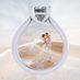 NANA Jewels Silver 7.00mm (2.00ct) Princess Cut Zirconia Lucita Solitaire Engagement Ring-Platinum Plated-Size 6.5