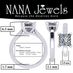 NANA Jewels Silver 7.00mm (2.00ct) Princess Cut Zirconia Lucita Solitaire Engagement Ring-Platinum Plated-Size 6.5
