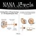 NANA Jewels Round Simulated Diamond Stud Earrings Hypoallergenic Metal & Sterling Silver CZ - 3.50mm (0.30cttw) Rose