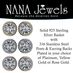 NANA Jewels Round Halo CZ Stud Earrings 925 Sterling Silver & Hypoallergenic â€“ 6.5mm Platinum
