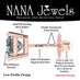 NANA Jewels Princess Cut Simulated Diamond Stud Earrings Silver & CZ Hypoallergenic - Rose (5.0mm) 1.50ctw