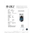 Blue Pear Shape Diamond Solitaire Pendant Necklace 14K White Gold 1 Carat