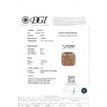 Cushion Cut Diamond Fancy Orange Color 0.47 Carat SI1