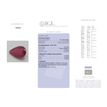 Loose Red Pear Ruby Gemstone 2.96 Carat