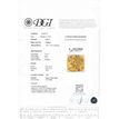 Cushion Cut Diamond Fancy Yellow VS2 1.03 Carat