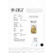 Pear Shape Diamond Fancy Yellow Color SI1 1.01 Carat 
