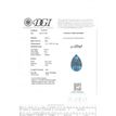 Diamond Solitaire Pendant Natural Pear Shape Blue Treated 14K White Gold VS2 1CT