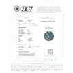 Loose Fancy Turquoise Round Diamond 0.90 Carat VS2