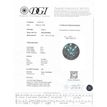 Loose Round Cut Diamond Real 1.50 Carat Fancy Blue Color Enhanced SI2 Certified