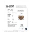 Heart Diamond Fancy Champagne 0.52 Carat SI1