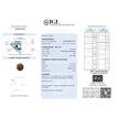 Loose Champagne Color Diamond 5.96 Carat Natural Enhanced SI3 Round Brilliant Shape