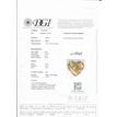 Heart Diamond Fancy Yellow Color 1.70 Carat SI1
