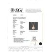 Rose Cut Pear Shape Diamond Halo Pendant 14K Rose Gold Fancy Gray 1.54 TCW