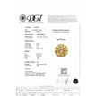 Round Diamond Fancy Yellow Color 0.90 Carat SI1