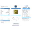 Princess Cut Diamond Fancy Yellow Color 0.90 Carat VS2 