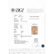 Oval Cut Diamond Fancy Orange Yellow Color 1.01 Carat VS2