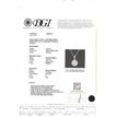 Rose Cut Diamond Halo Pendant Fancy Gray Round 14K White Gold 2.05 TCW