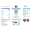 Natural Round Diamond 0.61 Carat F/SI1 