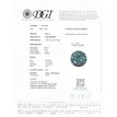 0.91 Carat Round Cut Fancy Green Color SI3 Loose Enhanced Diamond For Engagement Ring