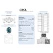 Blue Oval Diamond 0.72 Carat SI2 Certified 5.14X6.88 MM