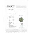 Loose Round Cut Fancy Green Diamond 0.73 Carat I1 Certified 5.51X5.48 MM