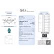 Oval Diamond Fancy Blue Color 1.57 Carat SI1