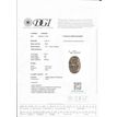 Oval Diamond Solitaire Engagement Ring Brown 14K White Gold 2.21 Carat 