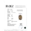 Oval Cut Diamond Fancy Orange Yellow Color 0.53 Carat VS1