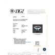 Diamond Solitaire Wedding Ring Blue Round 1.63 Carat SI1 14K White Gold