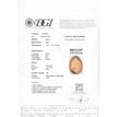 Pear Shape Diamond Fancy Orange 0.63 Carat SI2
