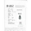 Pear Shape Diamond Solitaire Ring Fancy Green 14K Yellow Gold SI1 1.24 Carat 