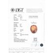 Oval Fancy Orange Diamond 0.80 Carat SI2