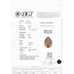 Brown Pear Shape Diamond Solitaire Ring 14K Yellow Gold VS2 1.08 Carat 