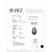 Blue Pear Shape Diamond Solitaire Ring Treated Real 14K Rose Gold SI1 1.02 Carat