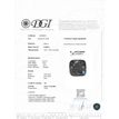 Blue Cushion Diamond Solitaire Ring 14K White Gold SI1 1.02 Carat