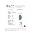 Green Marquise Diamond Engagement Ring 14K White Gold VS2 1 Carat