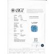 Blue Cushion Diamond Solitaire Ring 14K White Gold 1 Carat