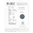 Fancy Blue Round Diamond 0.73 Carat VS2 5.66X5.62MM