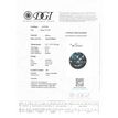 Loose Blue Diamond Fancy Color Round Shaped SI2 Certified Enhanced 0.90 Carat