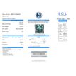 Loose Fancy Blue Princess Diamond 0.96 Carat SI2