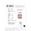 Emerald Cut Diamond Solitaire Pendant Fancy Champagne 14K White Gold VS1 1 Carat