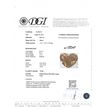 Heart Diamond Natural Fancy Brownish Orange Color 0.61 Carat VVS2
