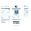 Loose Princess Shaped Blue Diamond 1/2 Carat VS1