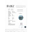 Loose Round Shape Diamond Fancy Blue Color SI2 Certified Enhanced 0.72 Carat