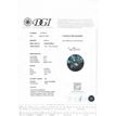 Loose Round Shape Diamond Fancy Blue Color SI1 Certified Enhanced 0.72 Carat