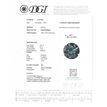 Round Shaped Diamond Loose Fancy Blue 1.21 Carat SI1